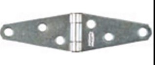 4" LIGHT STRAP HINGE ZINC PLATED (PER PAIR OF 2 HINGES)